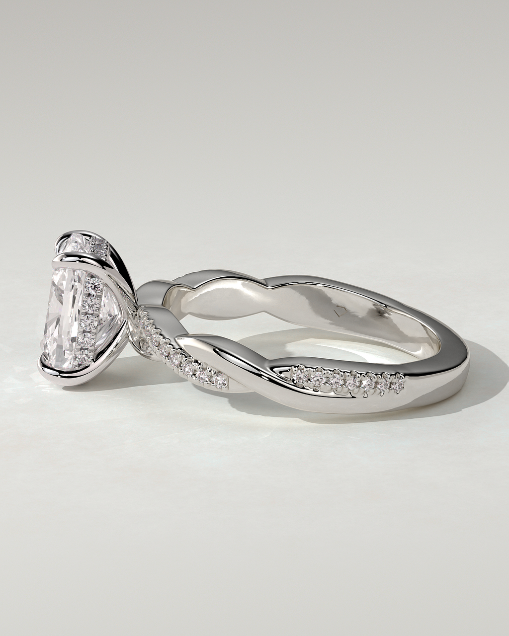 Violetta Solitaire Cushion Ring