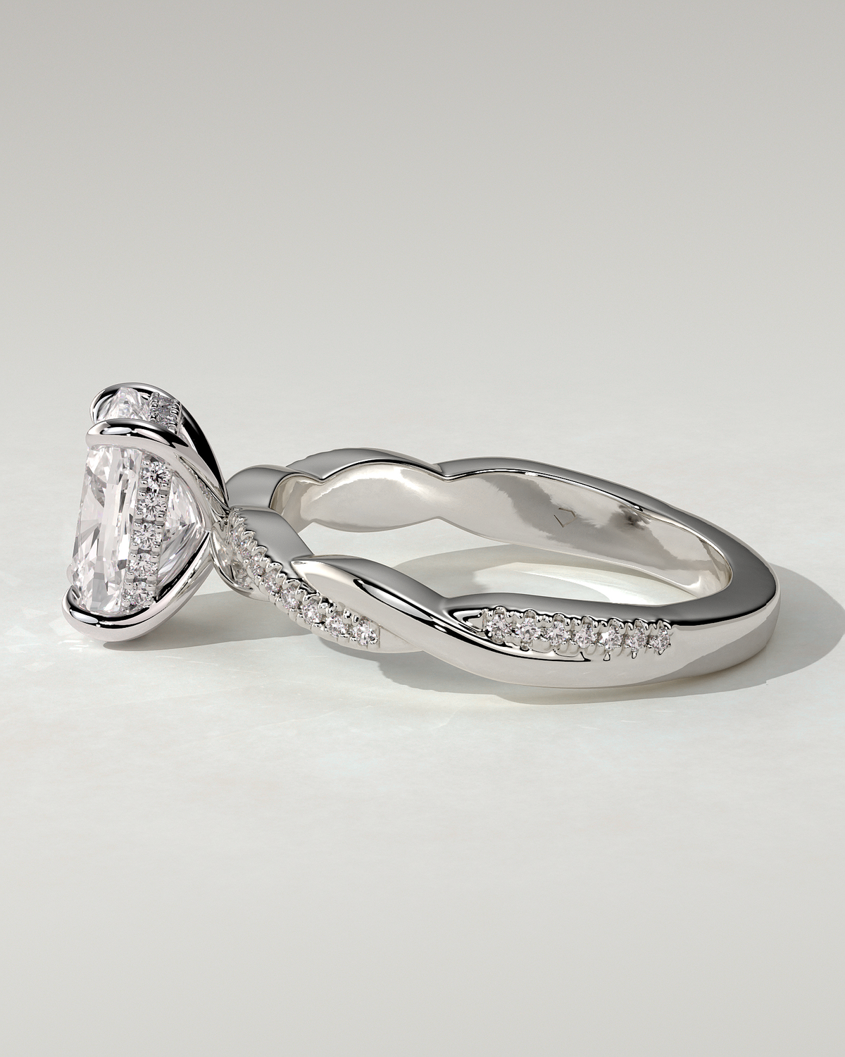 Violetta Solitaire Cushion Ring