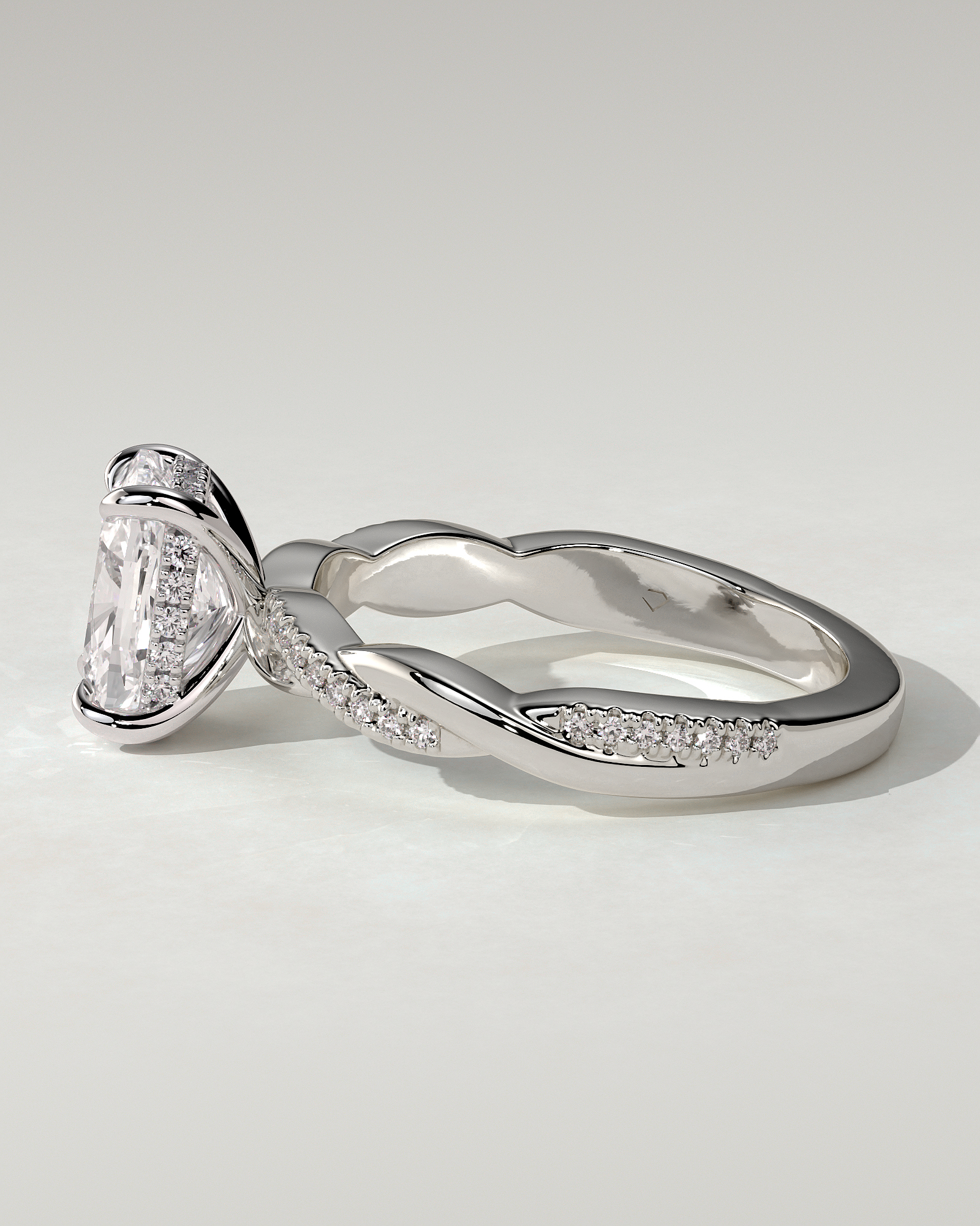 Violetta Solitaire Cushion Ring