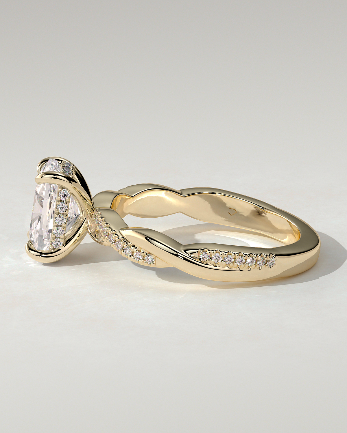 Violetta Solitaire Cushion Ring
