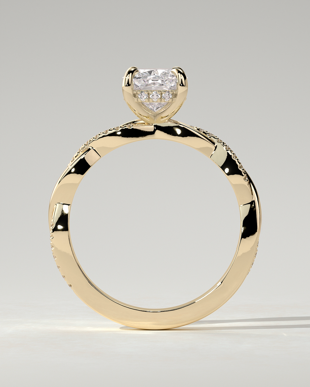 Violetta Solitaire Cushion Ring