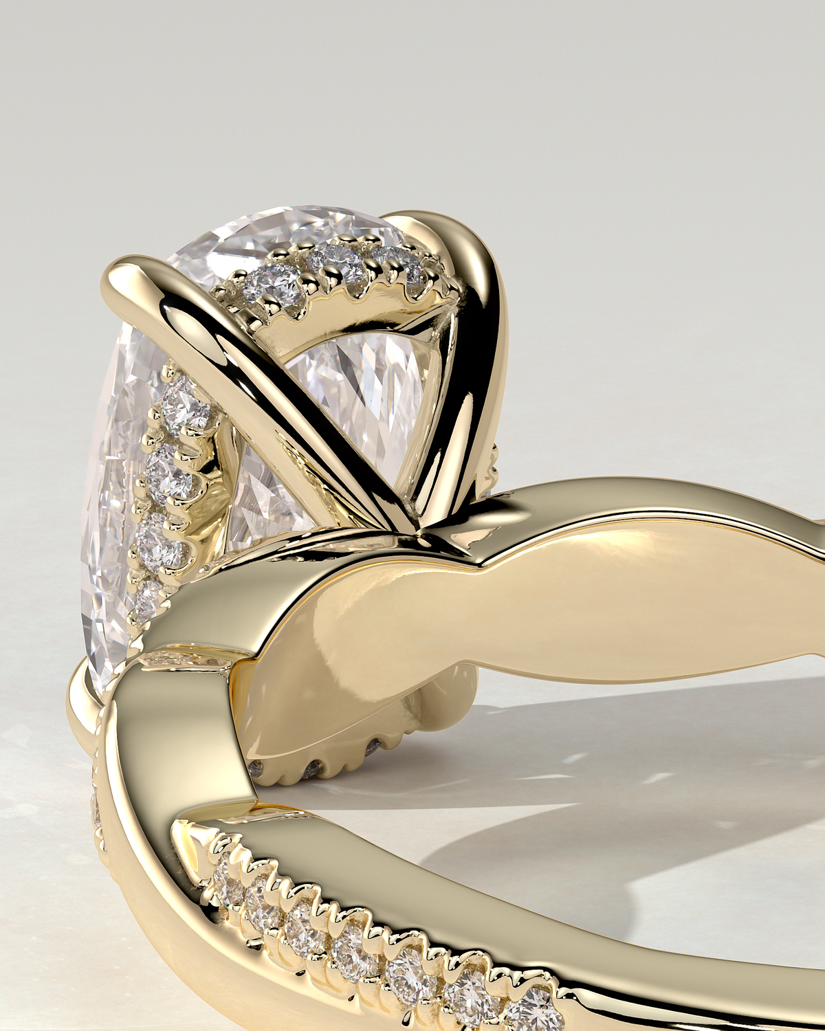 Violetta Solitaire Cushion Ring
