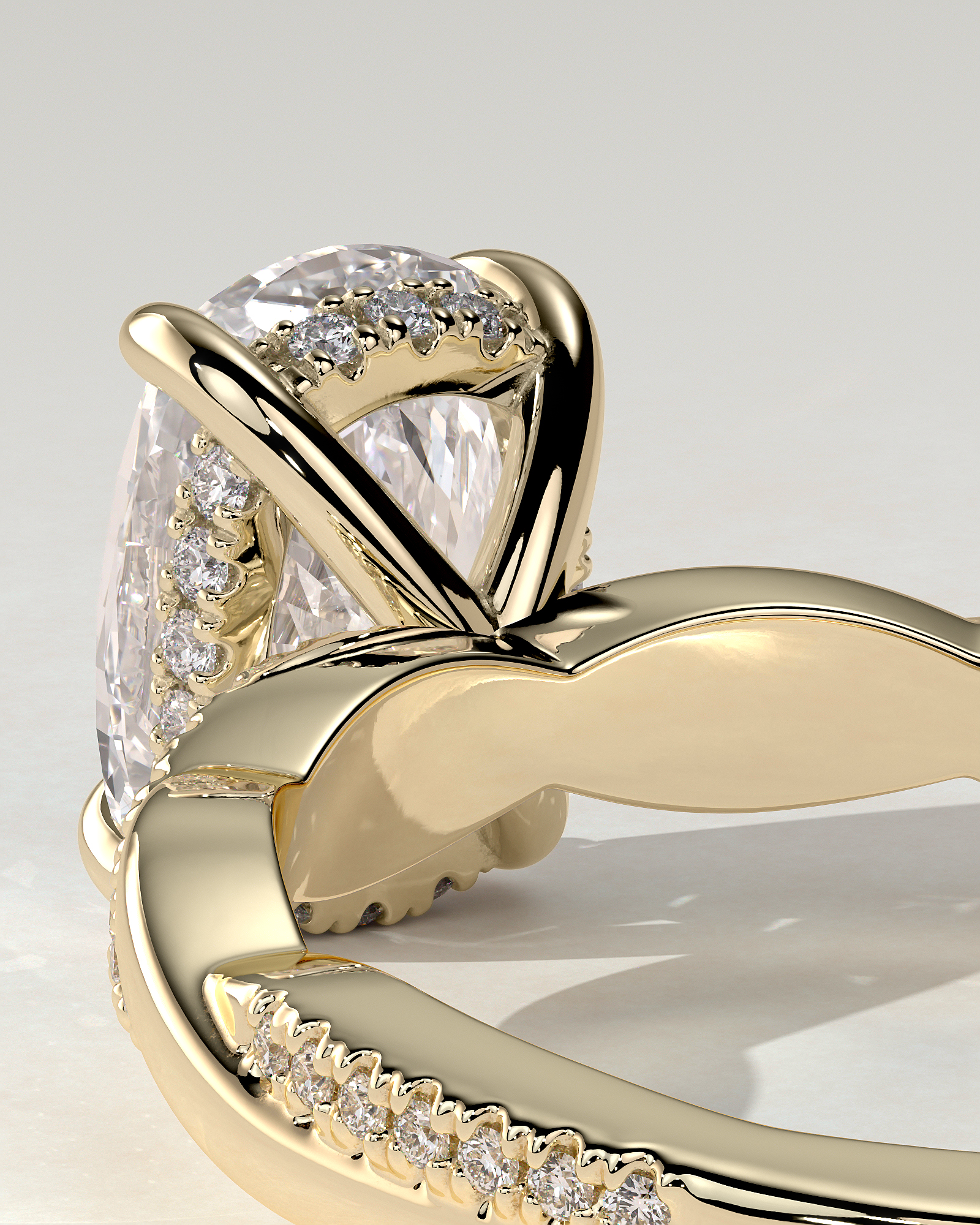 Violetta Solitaire Cushion Ring