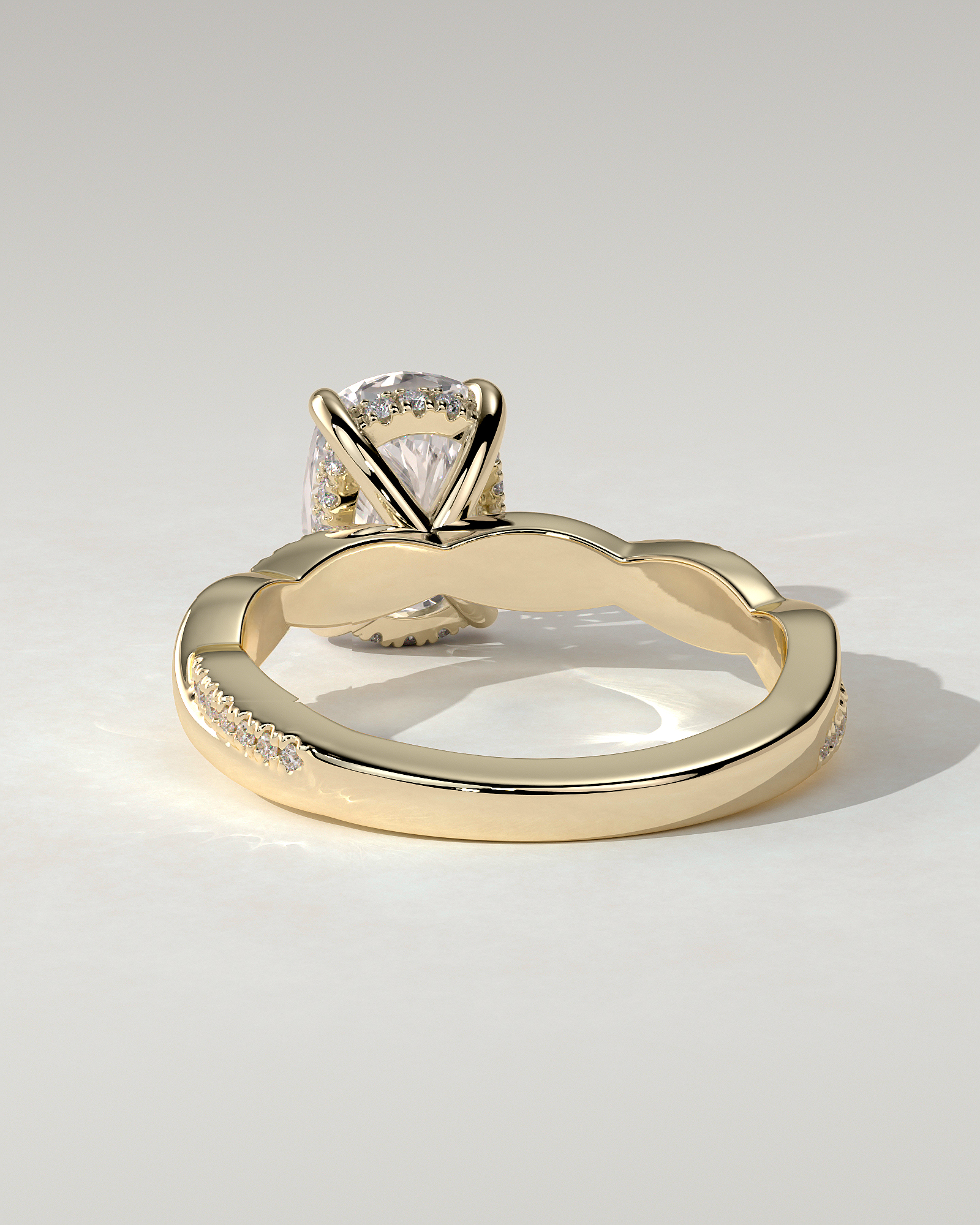 Violetta Solitaire Cushion Ring