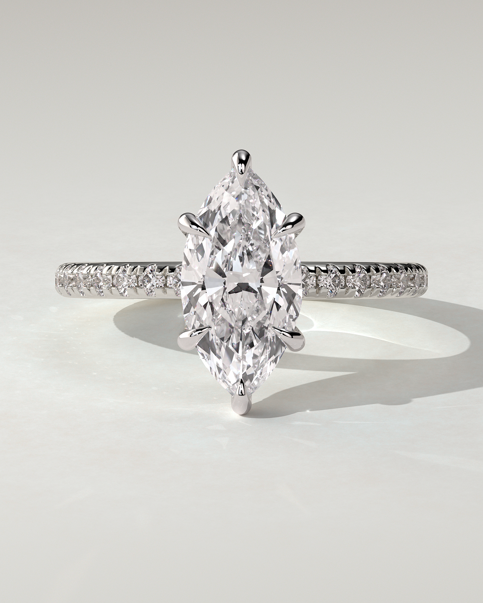 Waverly Solitaire Marquise Ring