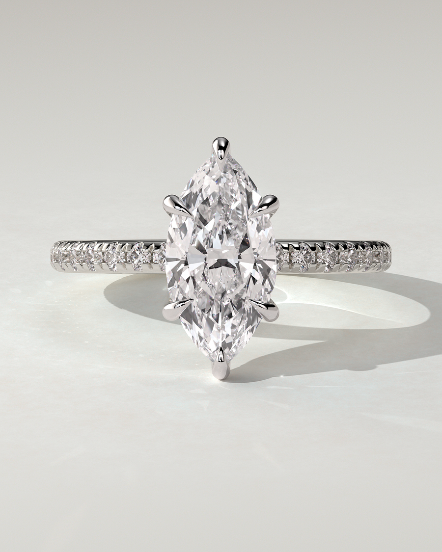 Waverly Solitaire Marquise Ring