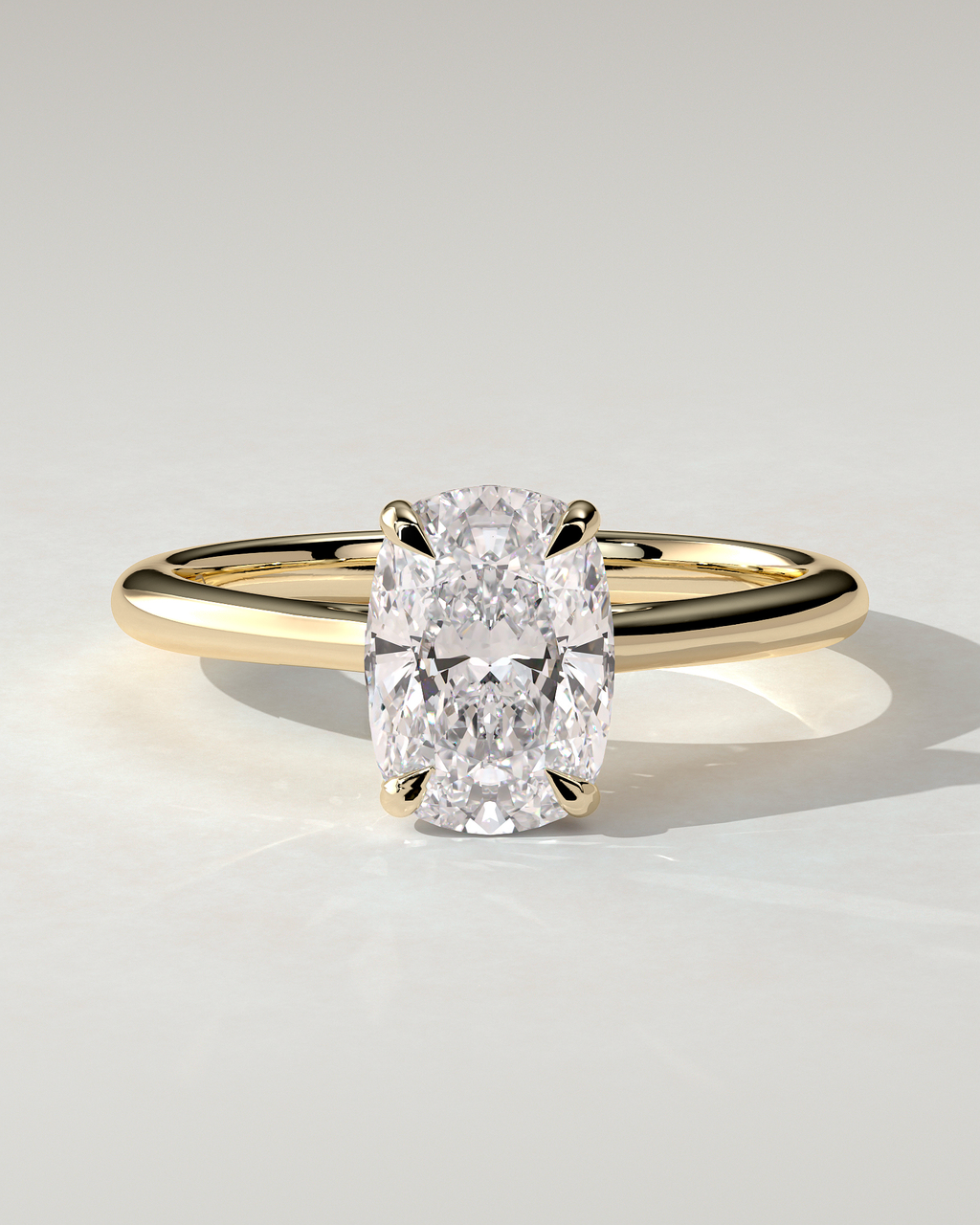 Wendy Solitaire Cushion Ring