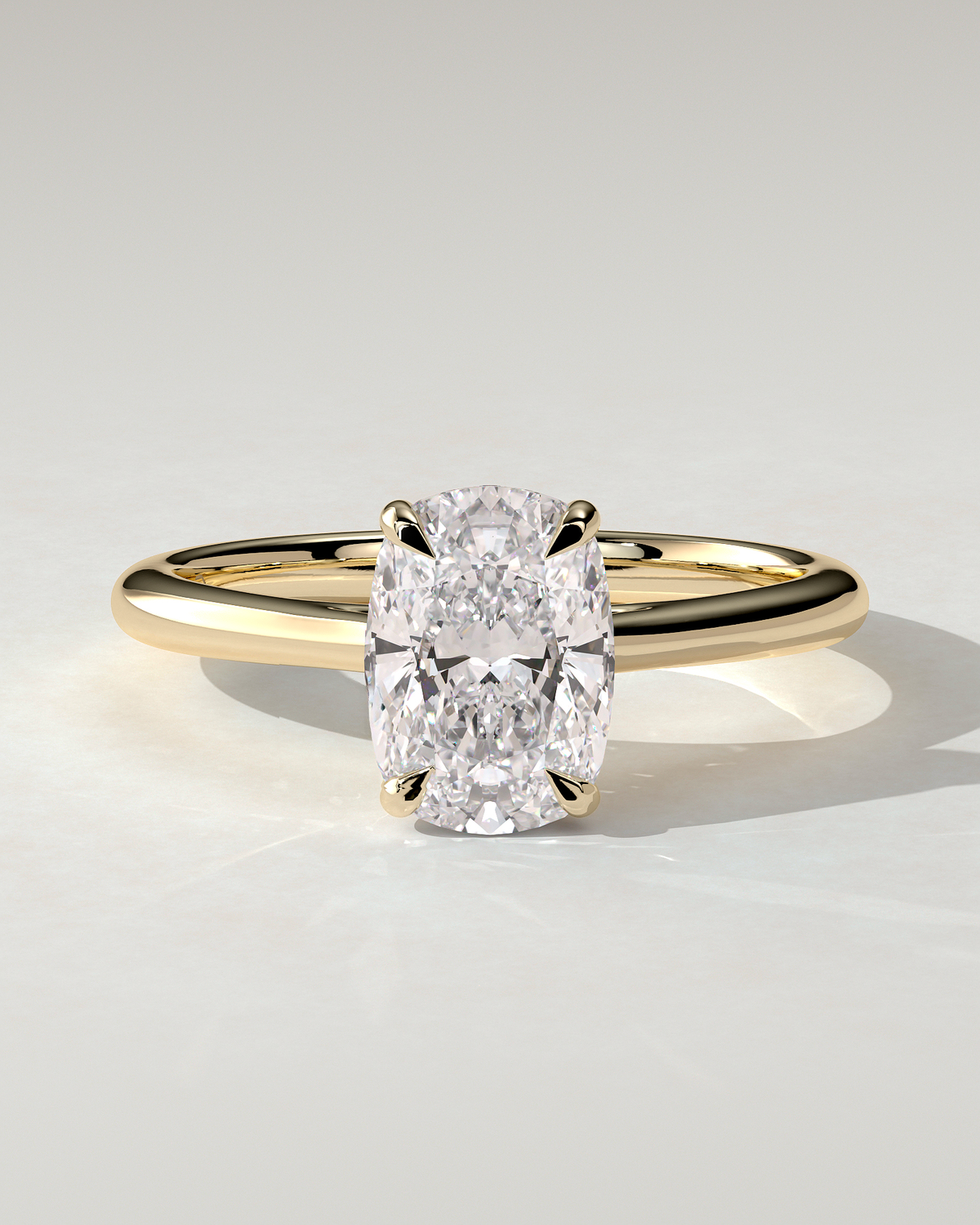 Wendy Solitaire Cushion Ring