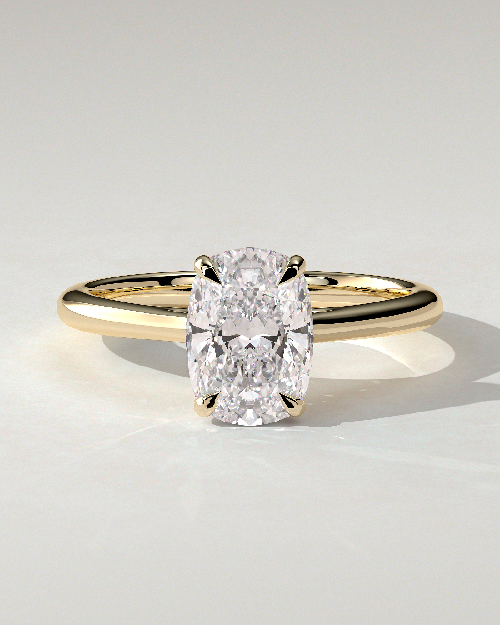 Wendy Solitaire Cushion Ring