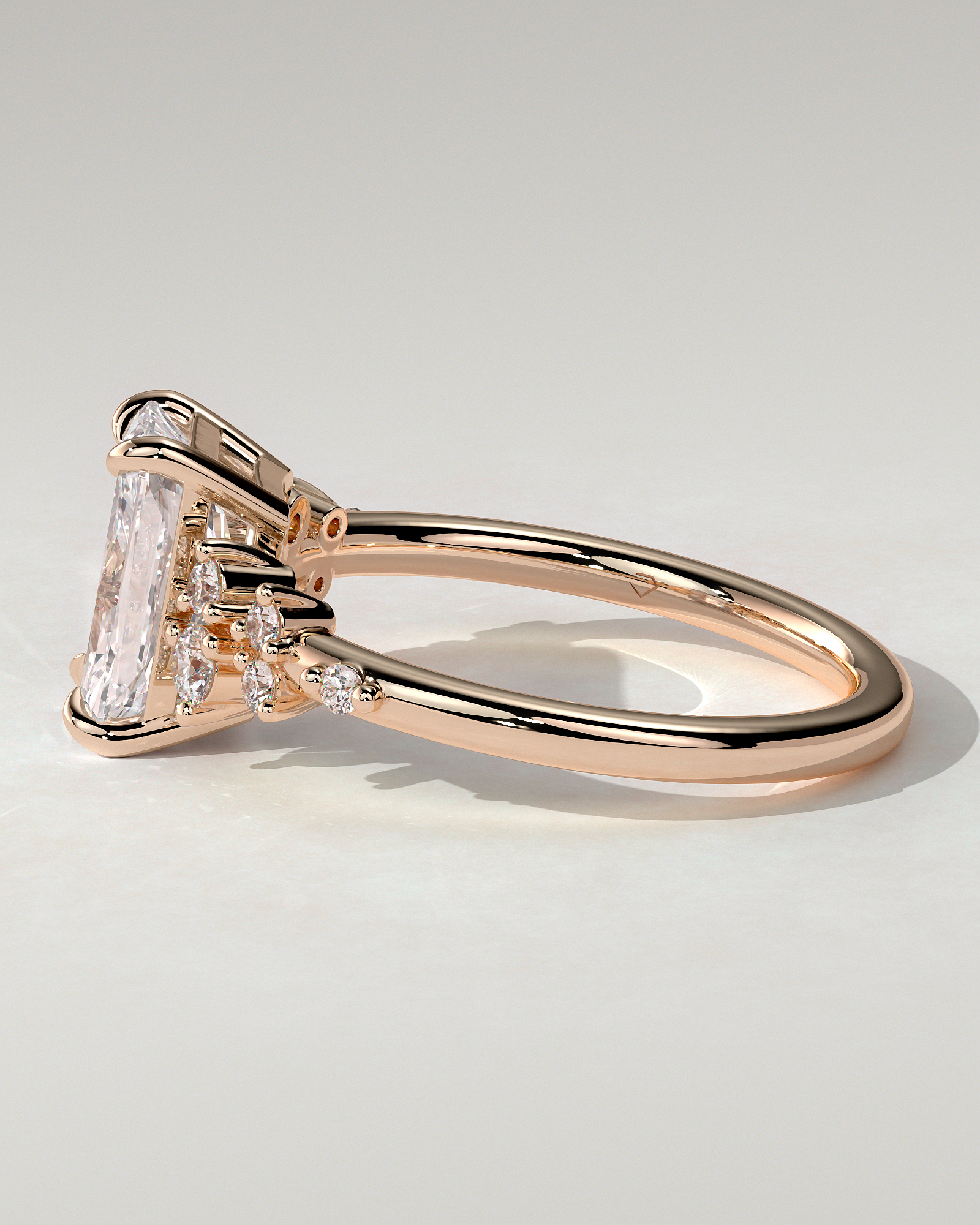 Willow Solitaire Radiant Ring