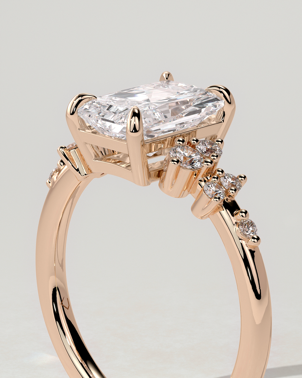 Willow Solitaire Radiant Ring