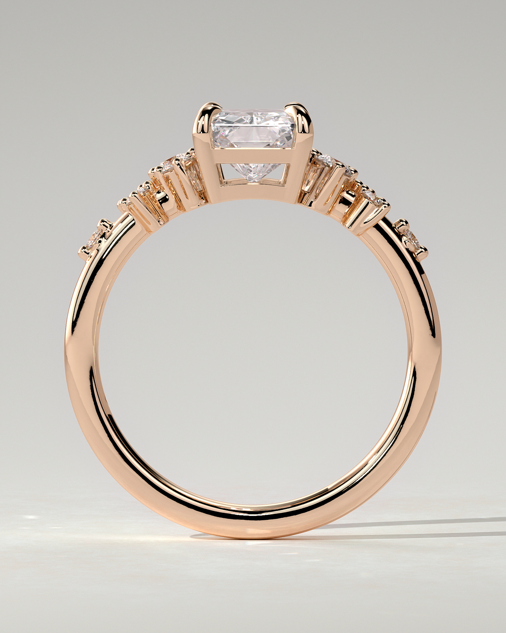 Willow Solitaire Radiant Ring