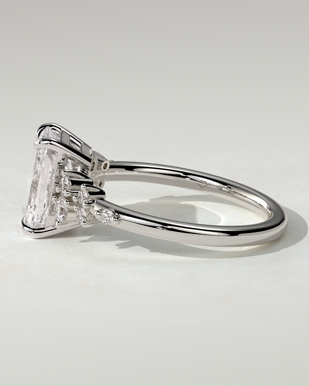 Willow Solitaire Radiant Ring