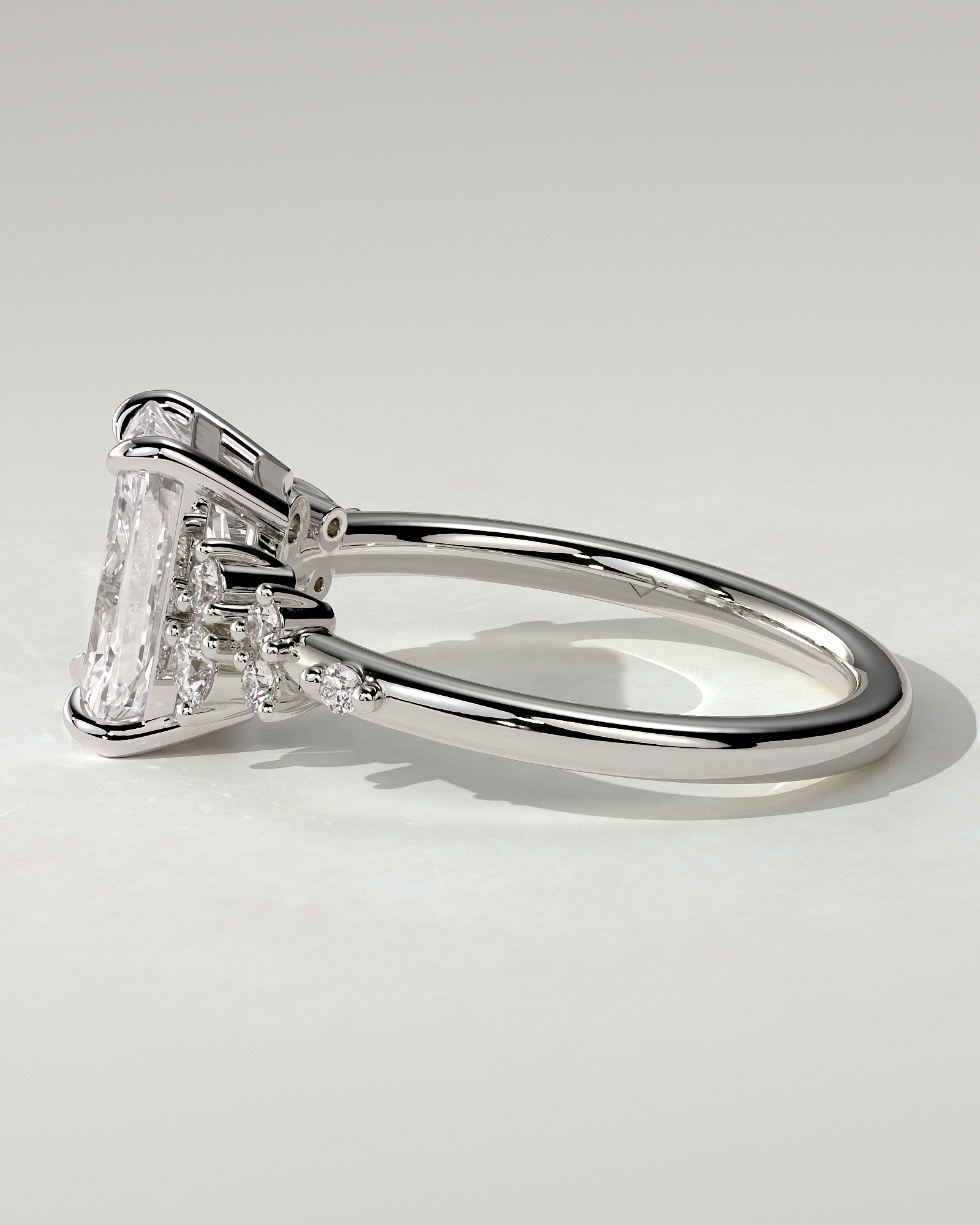 Willow Solitaire Radiant Ring