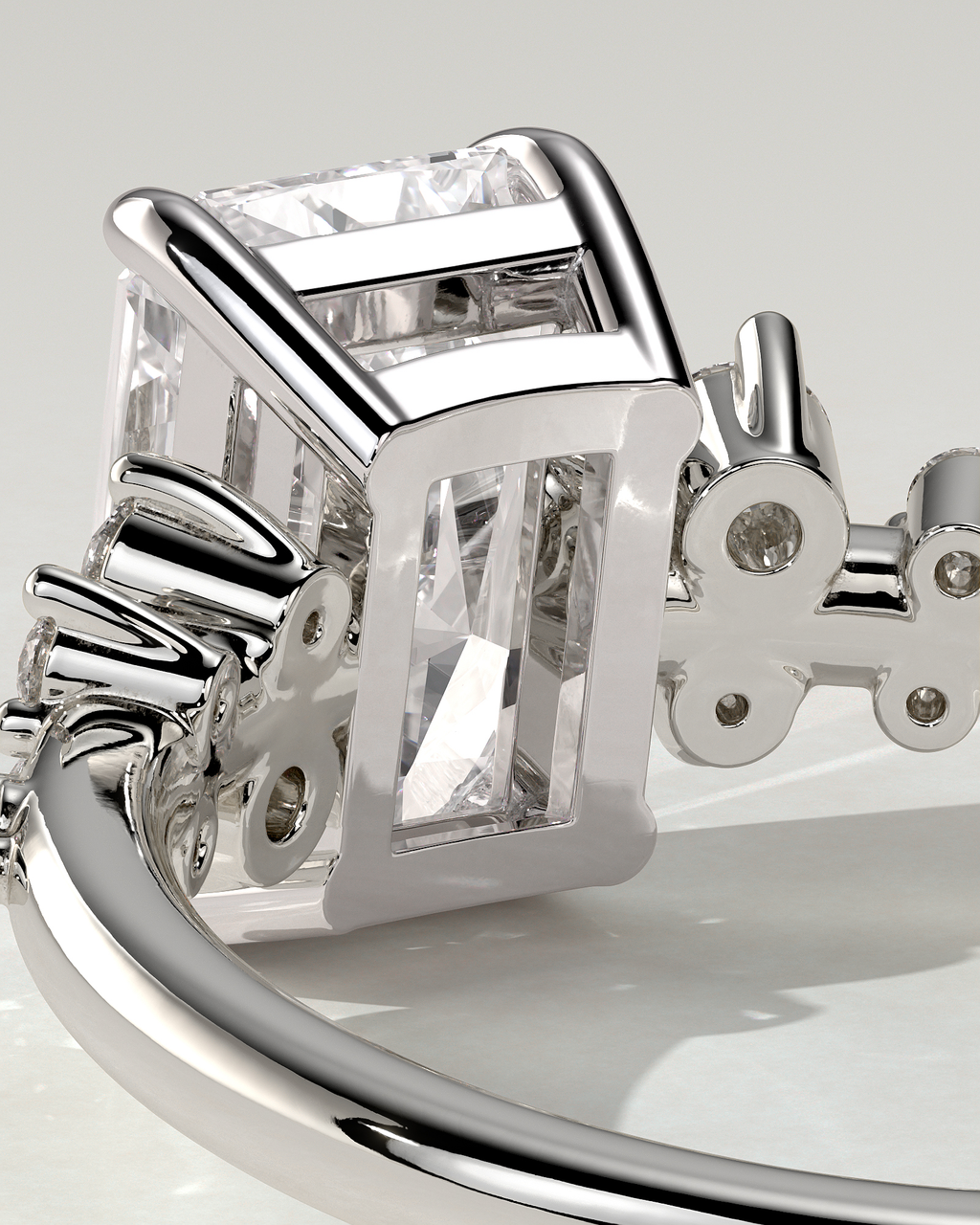 Willow Solitaire Radiant Ring