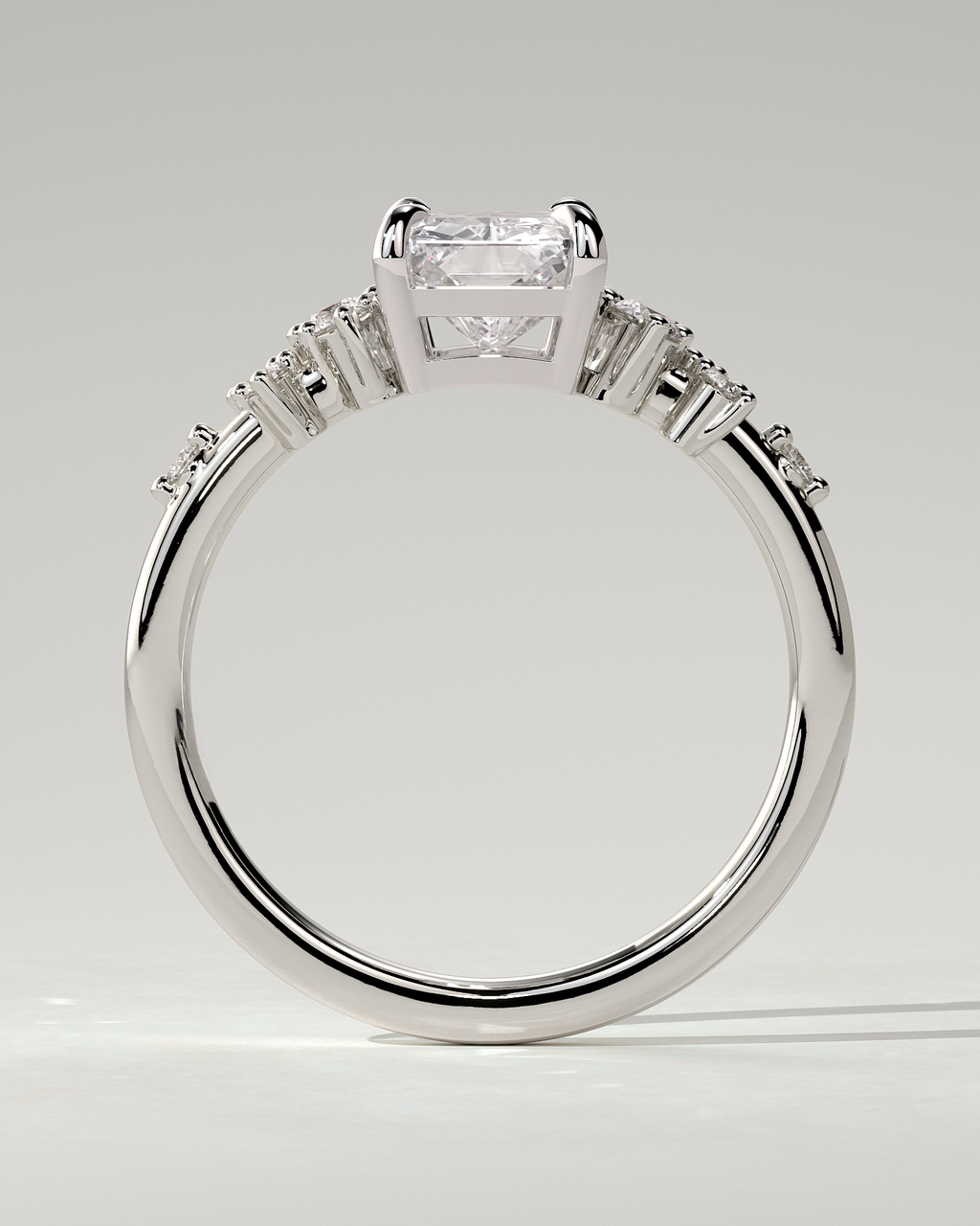 Willow Solitaire Radiant Ring