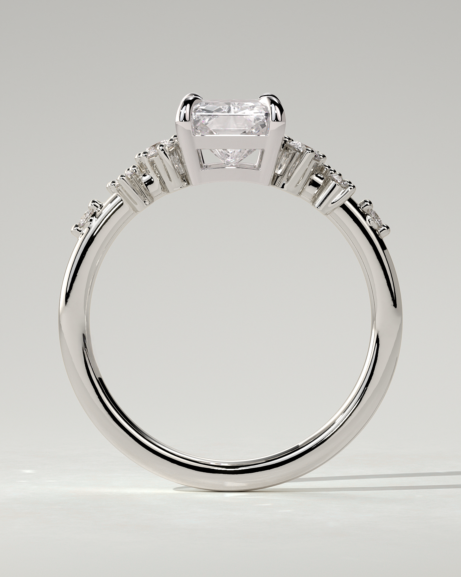 Willow Solitaire Radiant Ring