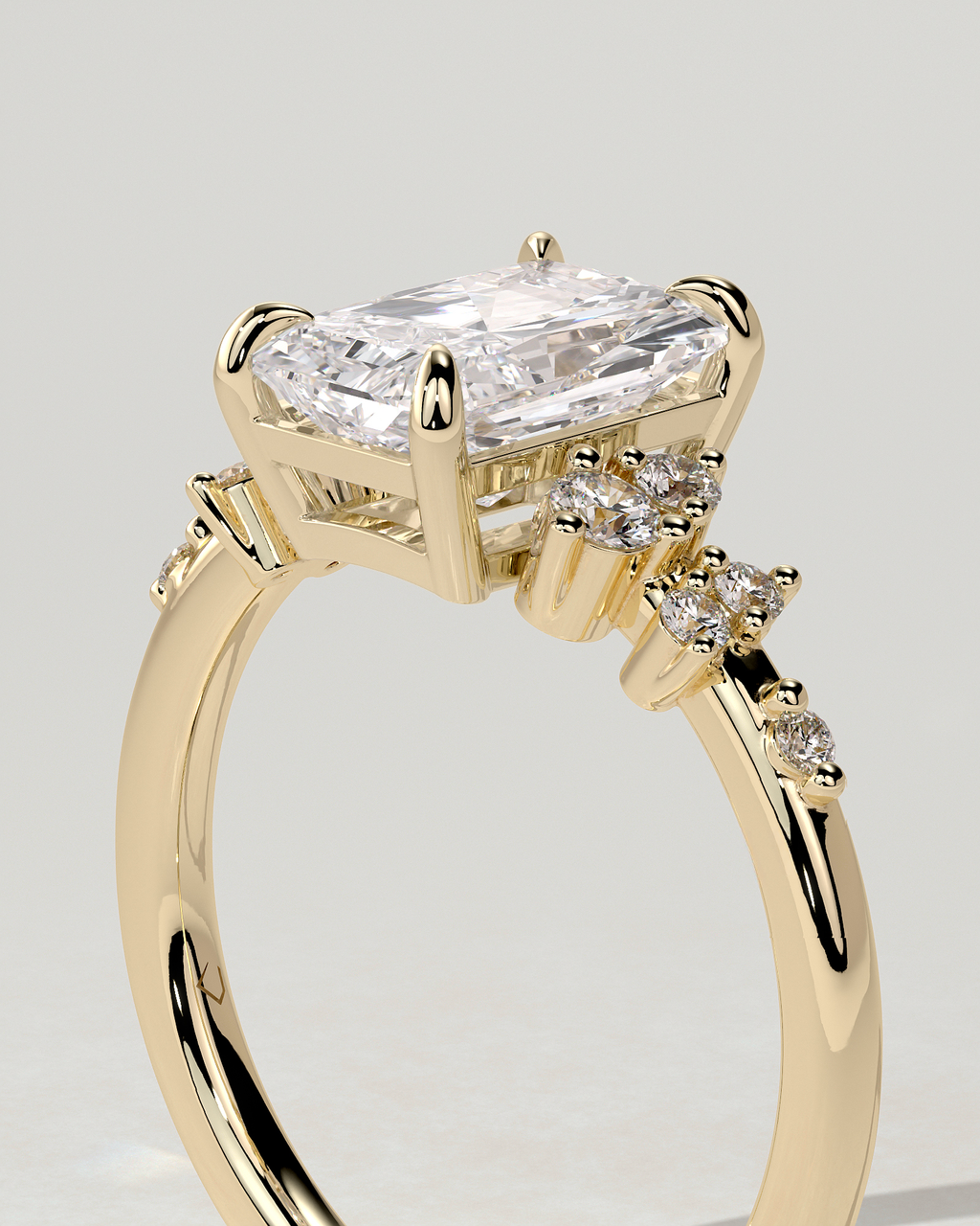 Willow Solitaire Radiant Ring