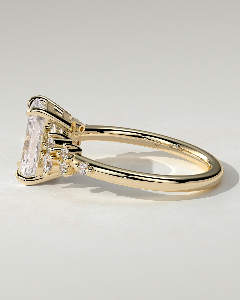 Willow Solitaire Radiant Ring