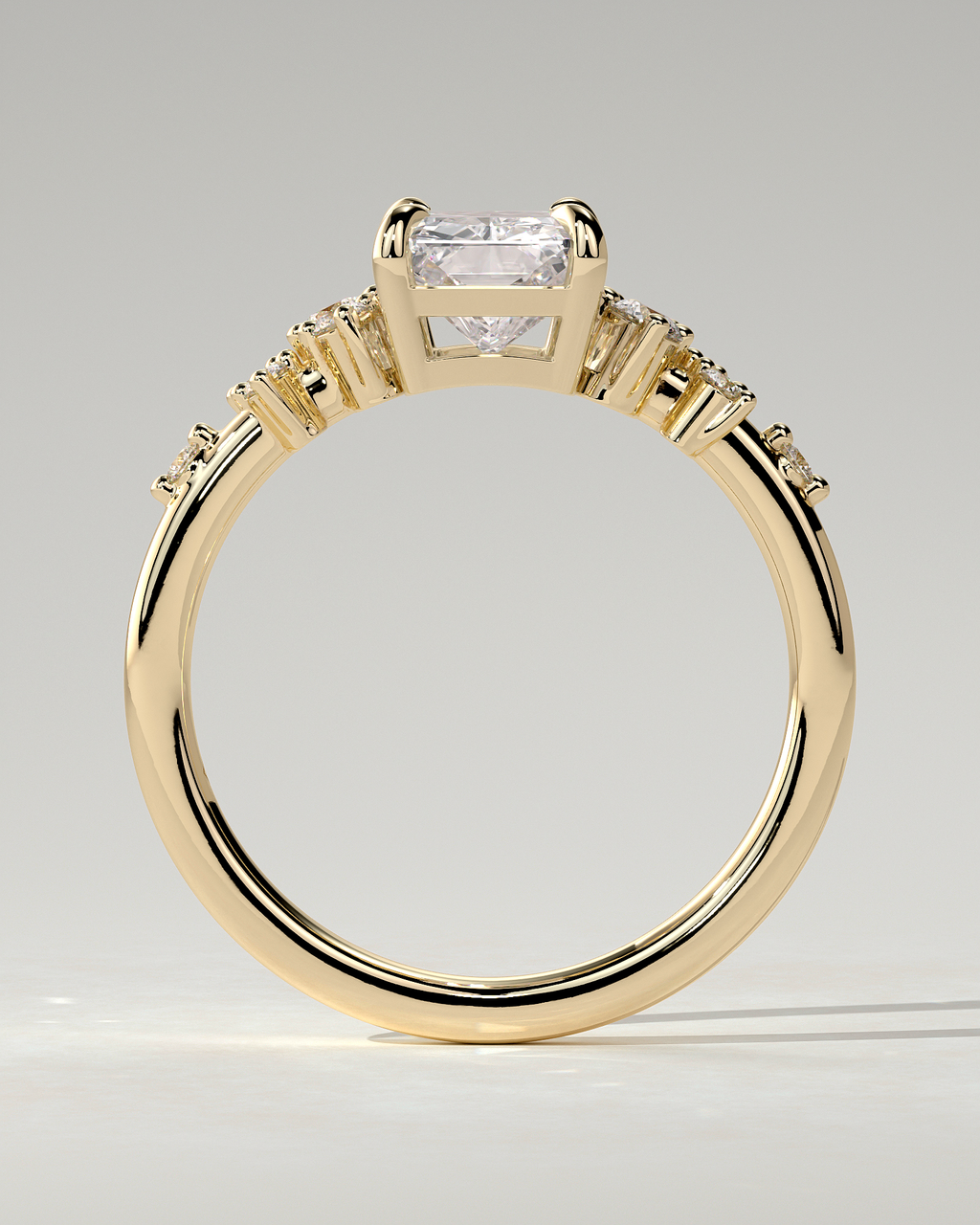 Willow Solitaire Radiant Ring