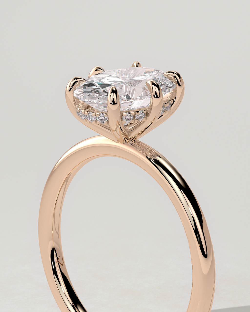Wilma Solitaire Oval Ring