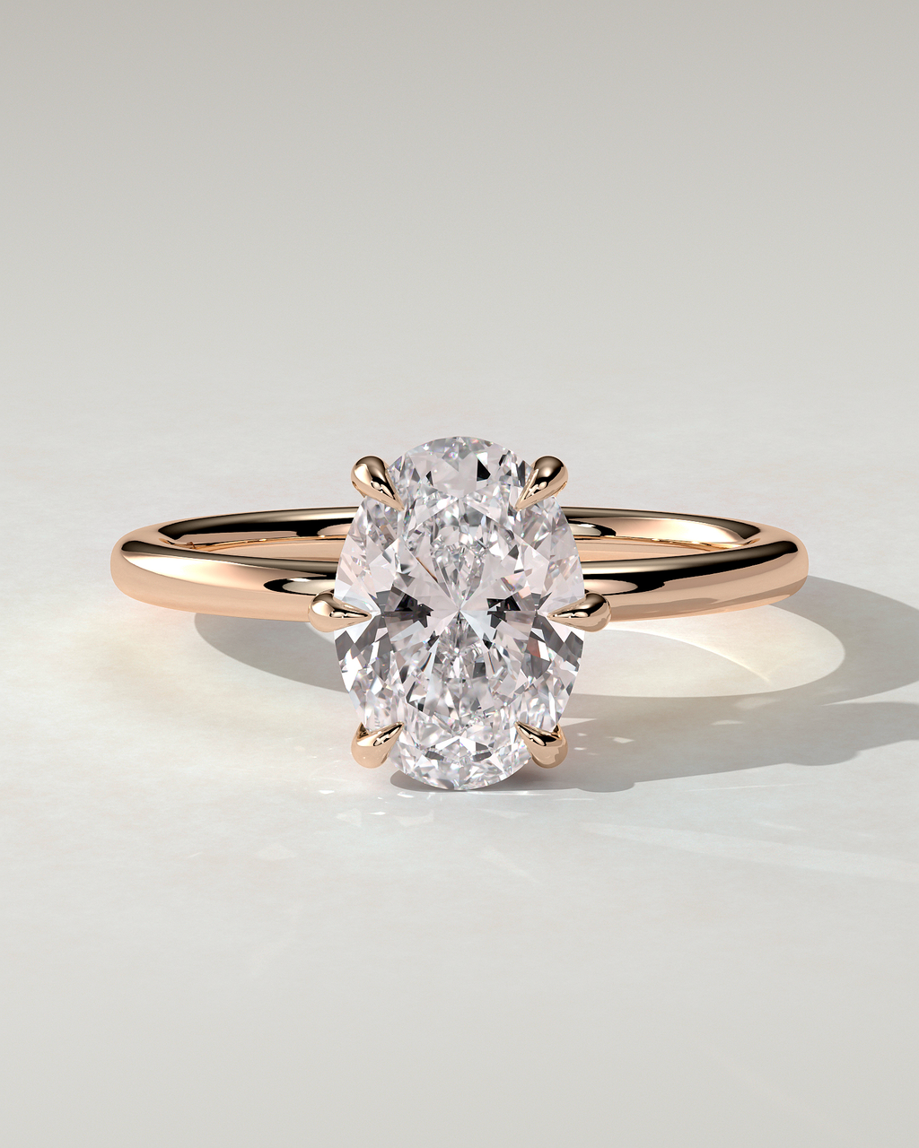 Wilma Solitaire Oval Ring