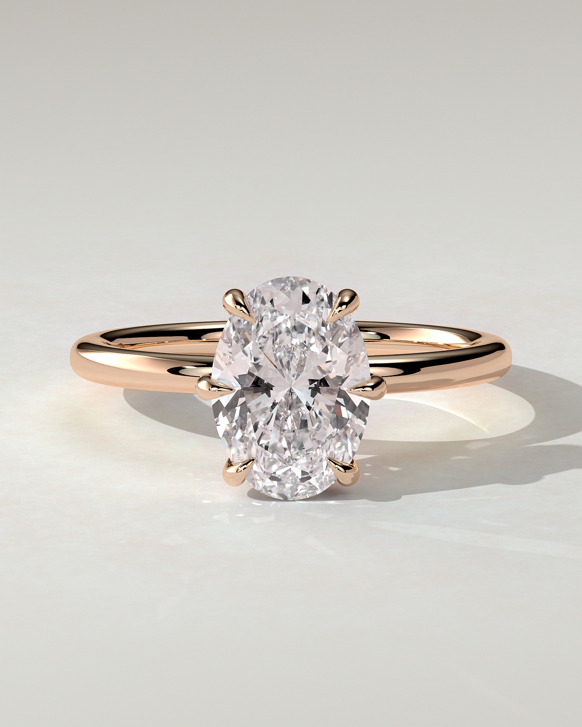 Wilma Solitaire Oval Ring