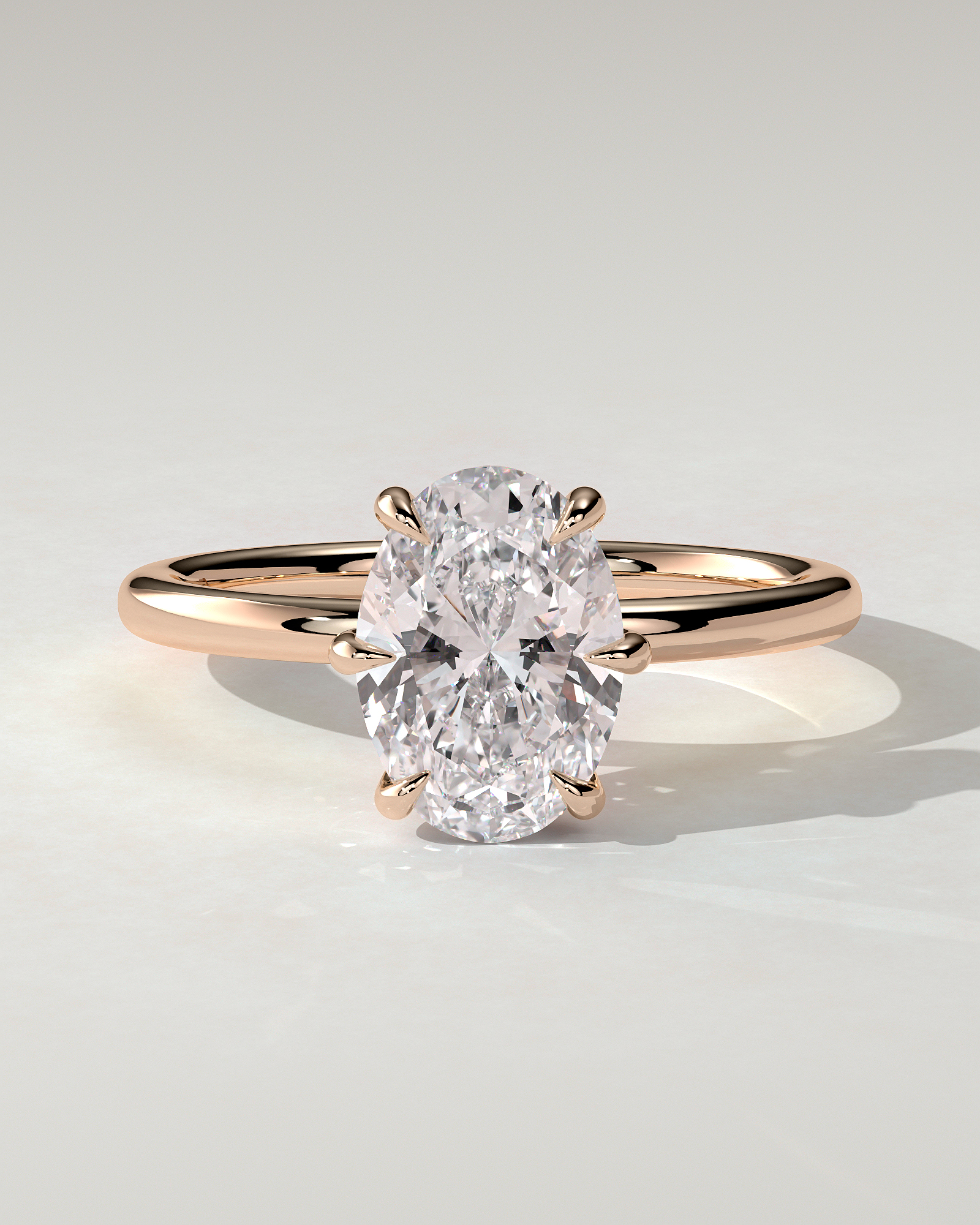 Wilma Solitaire Oval Ring