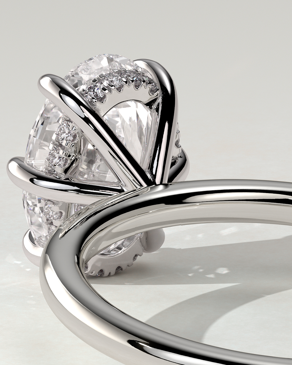 Wilma Solitaire Oval Ring