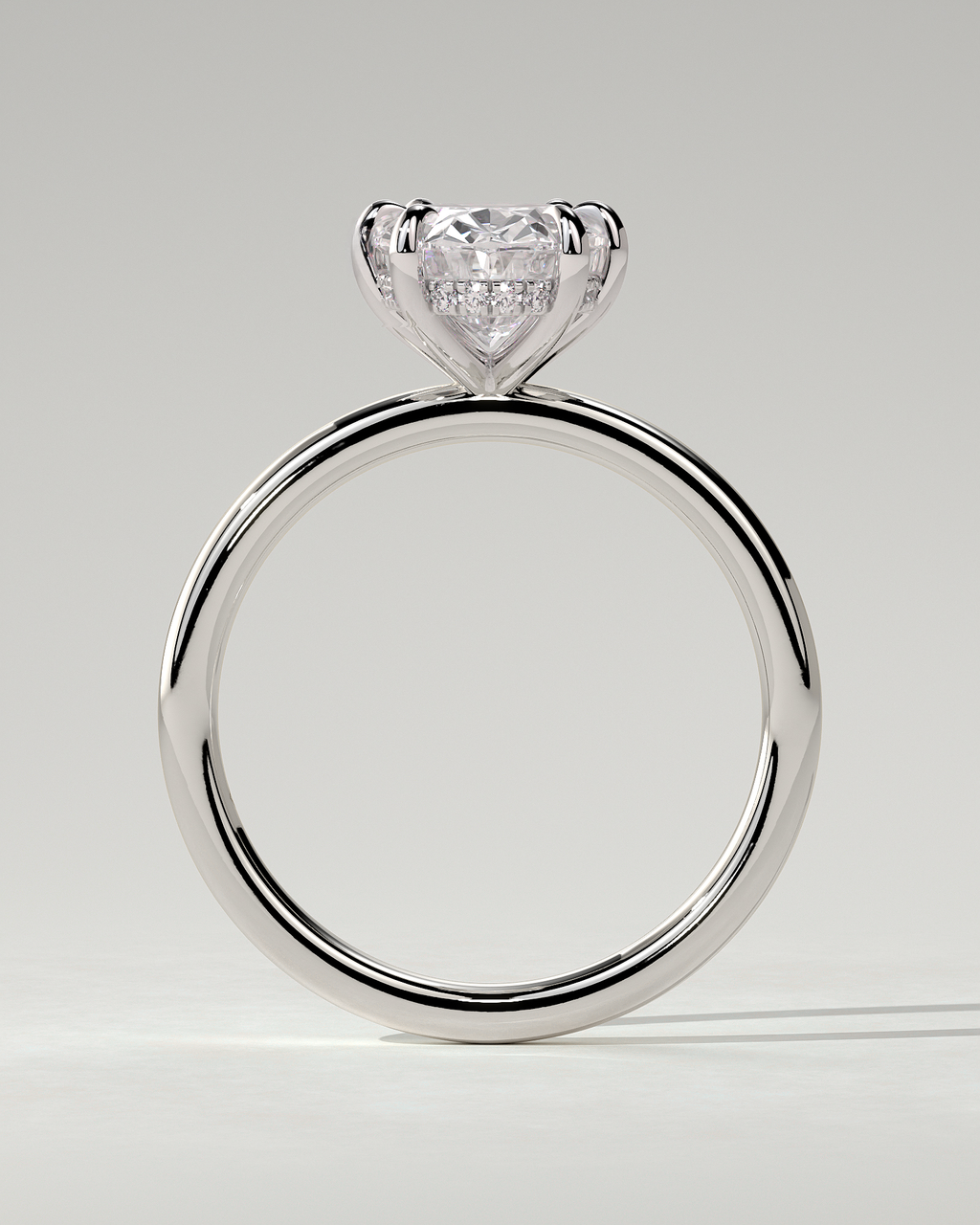 Wilma Solitaire Oval Ring