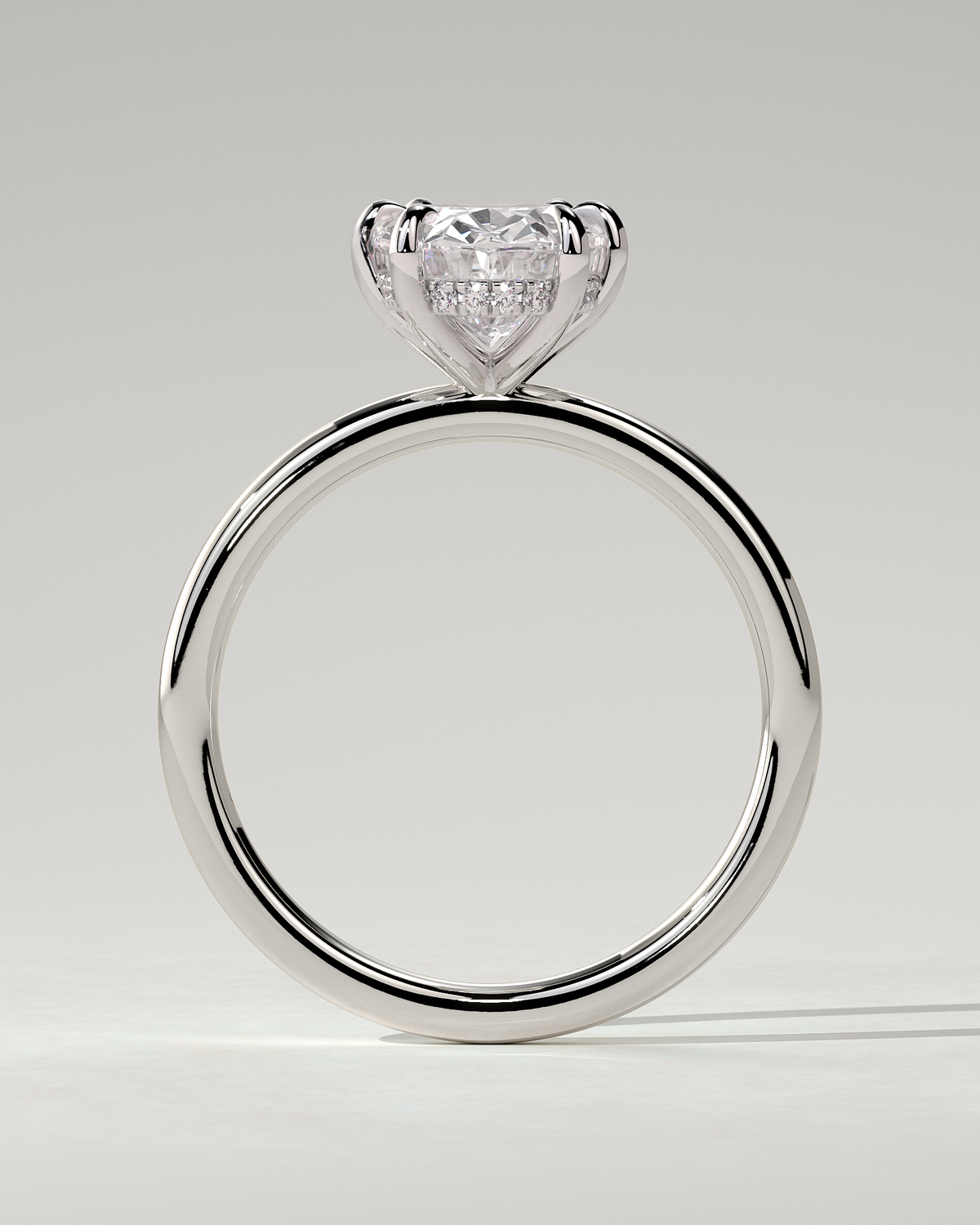 Wilma Solitaire Oval Ring