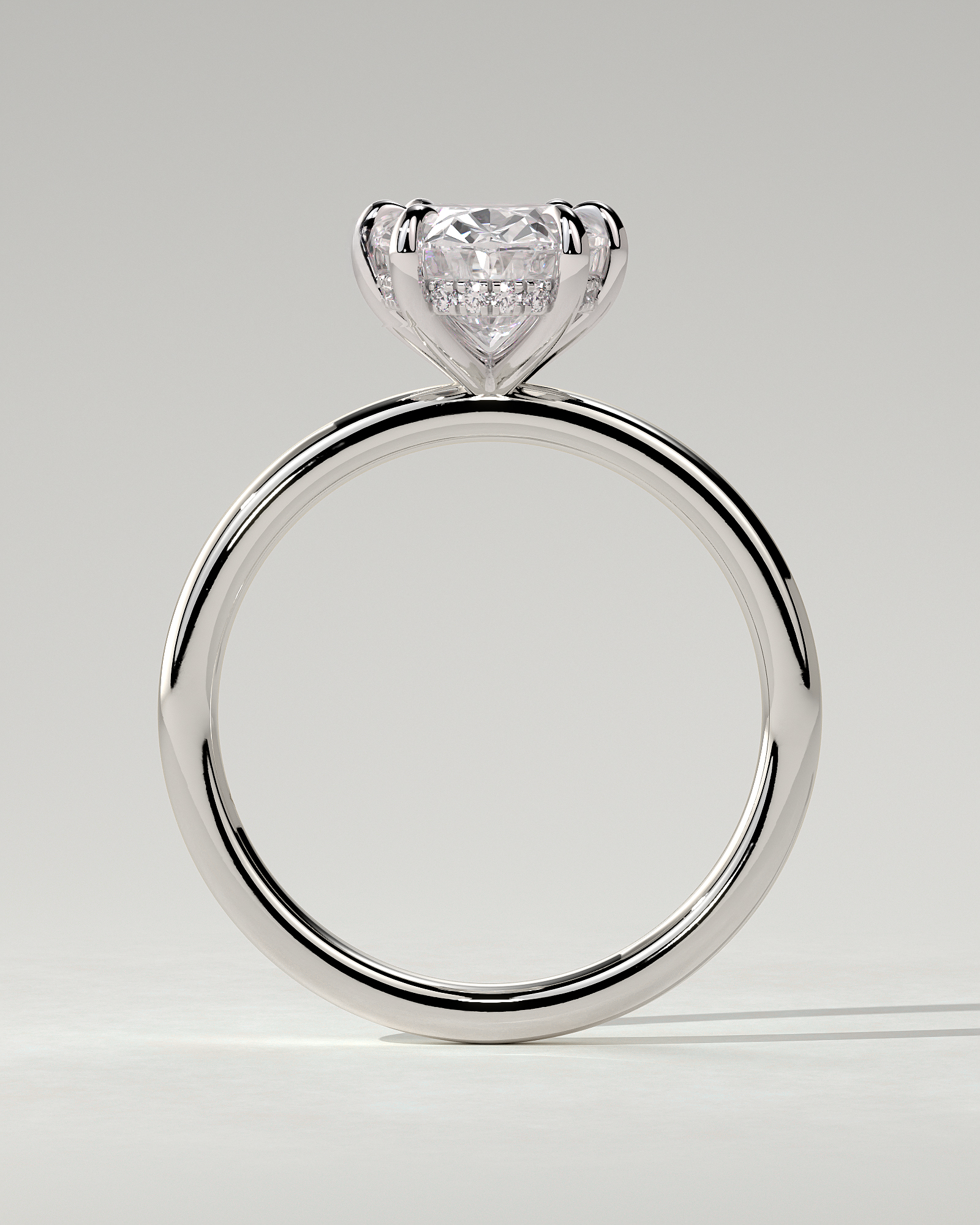 Wilma Solitaire Oval Ring