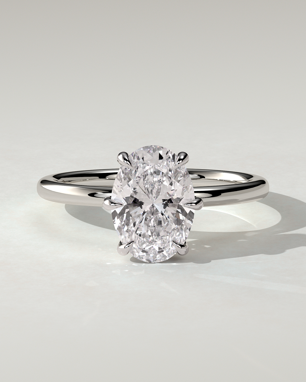 Wilma Solitaire Oval Ring