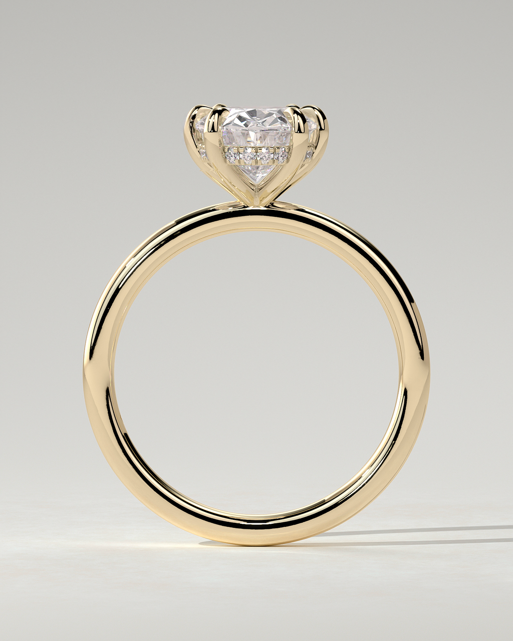 Wilma Solitaire Oval Ring