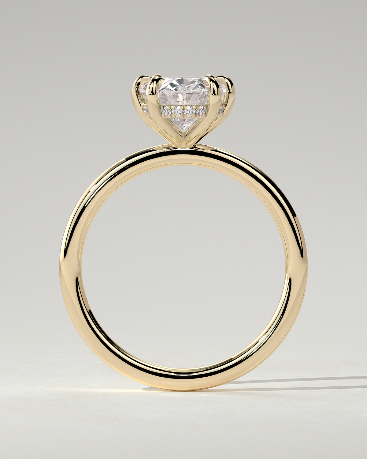 Wilma Solitaire Oval Ring