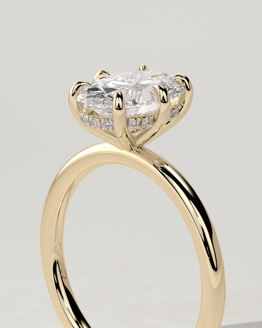 Wilma Solitaire Oval Ring