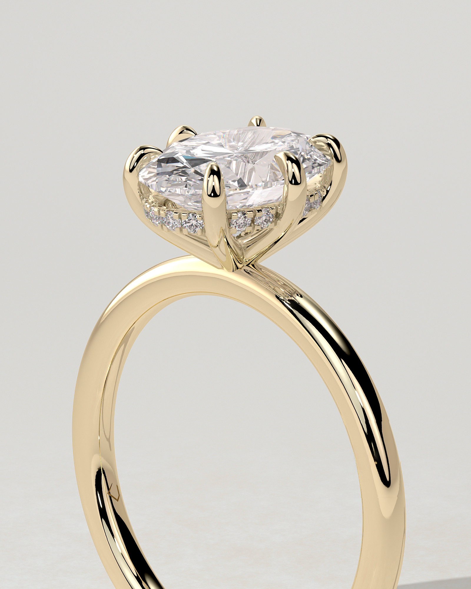 Wilma Solitaire Oval Ring