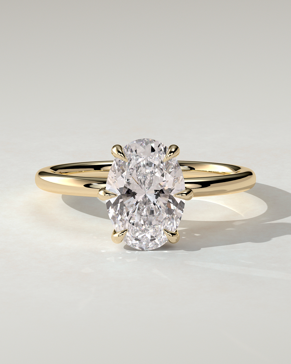 Wilma Solitaire Oval Ring