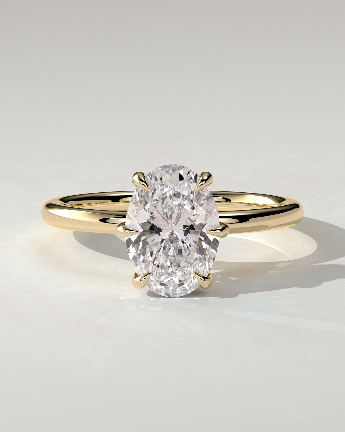 Wilma Solitaire Oval Ring