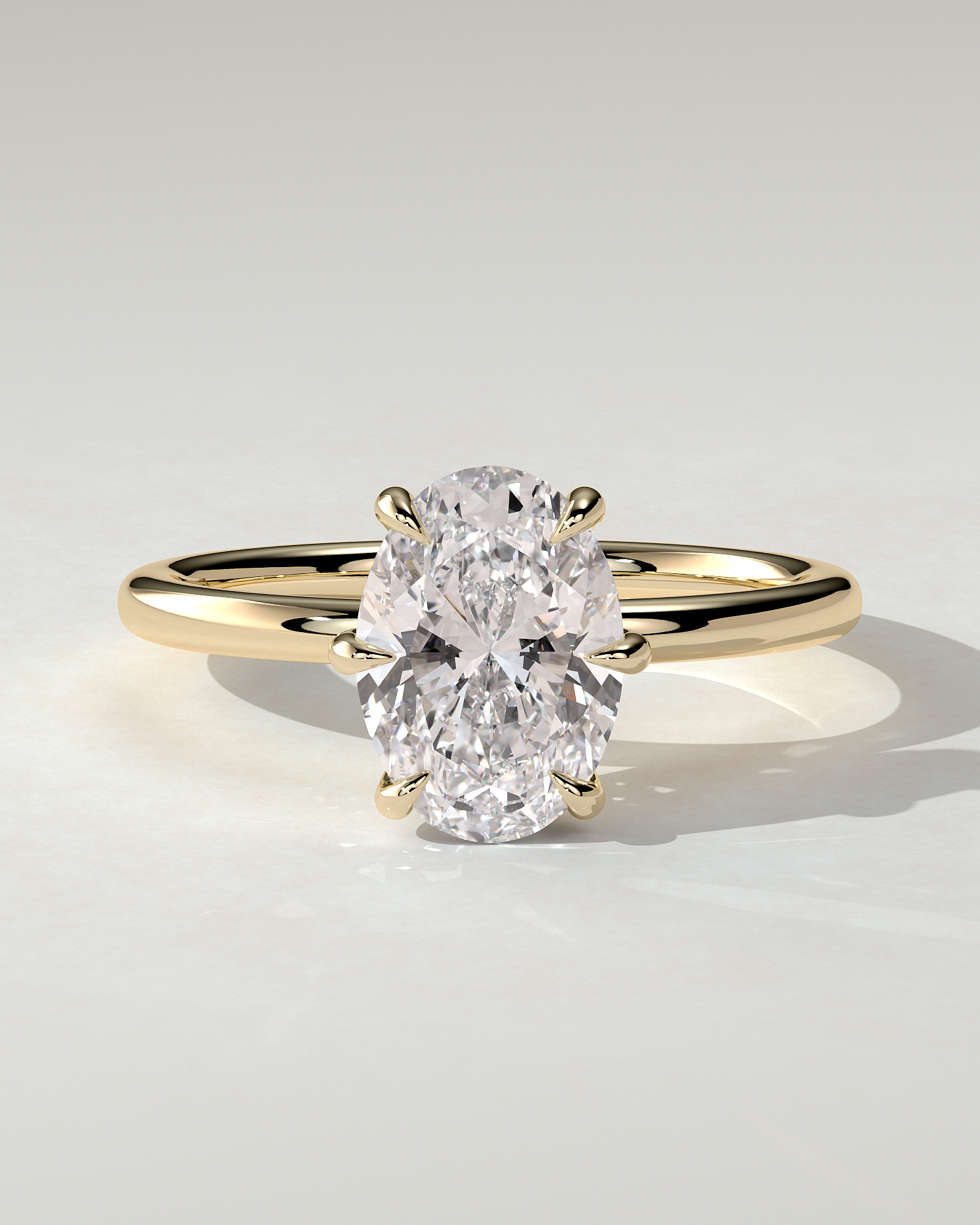 Wilma Solitaire Oval Ring