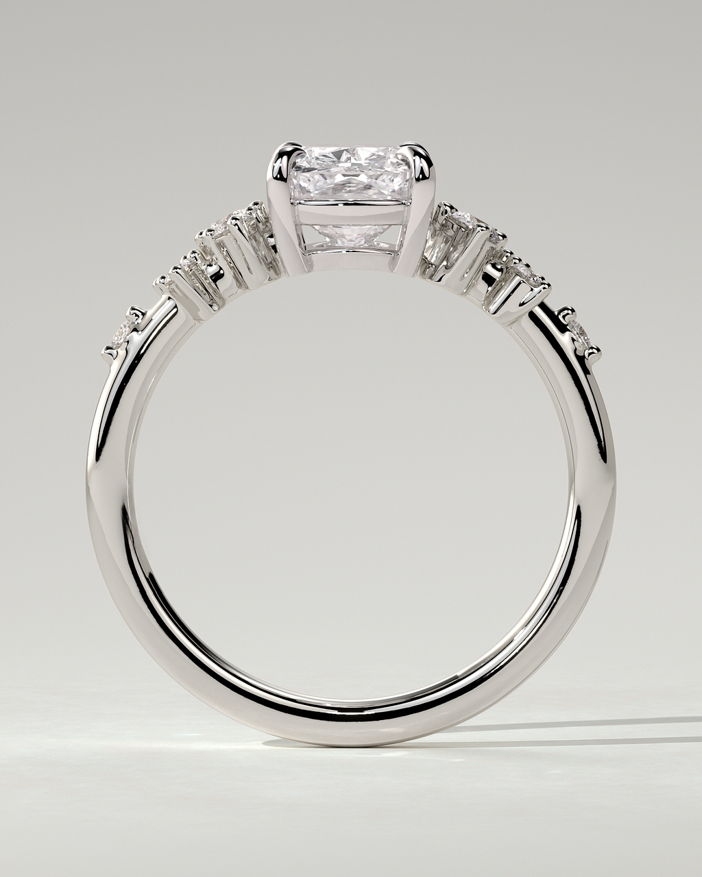 Winnie Solitaire Cushion Ring