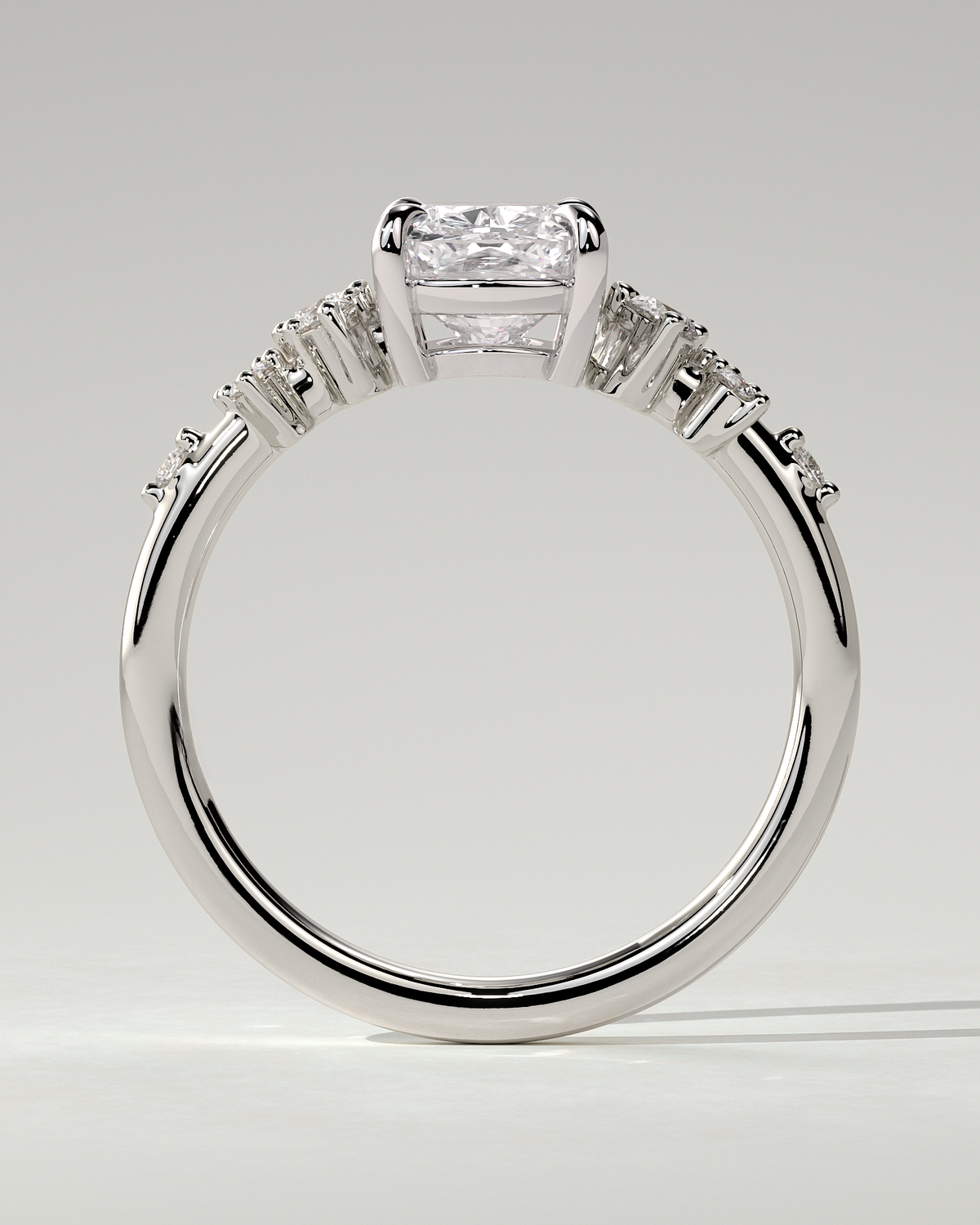 Winnie Solitaire Cushion Ring