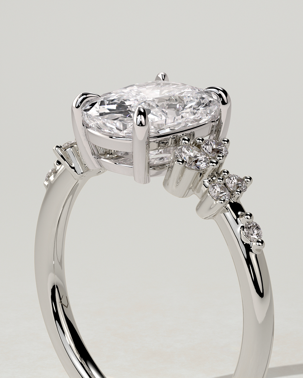 Winnie Solitaire Cushion Ring