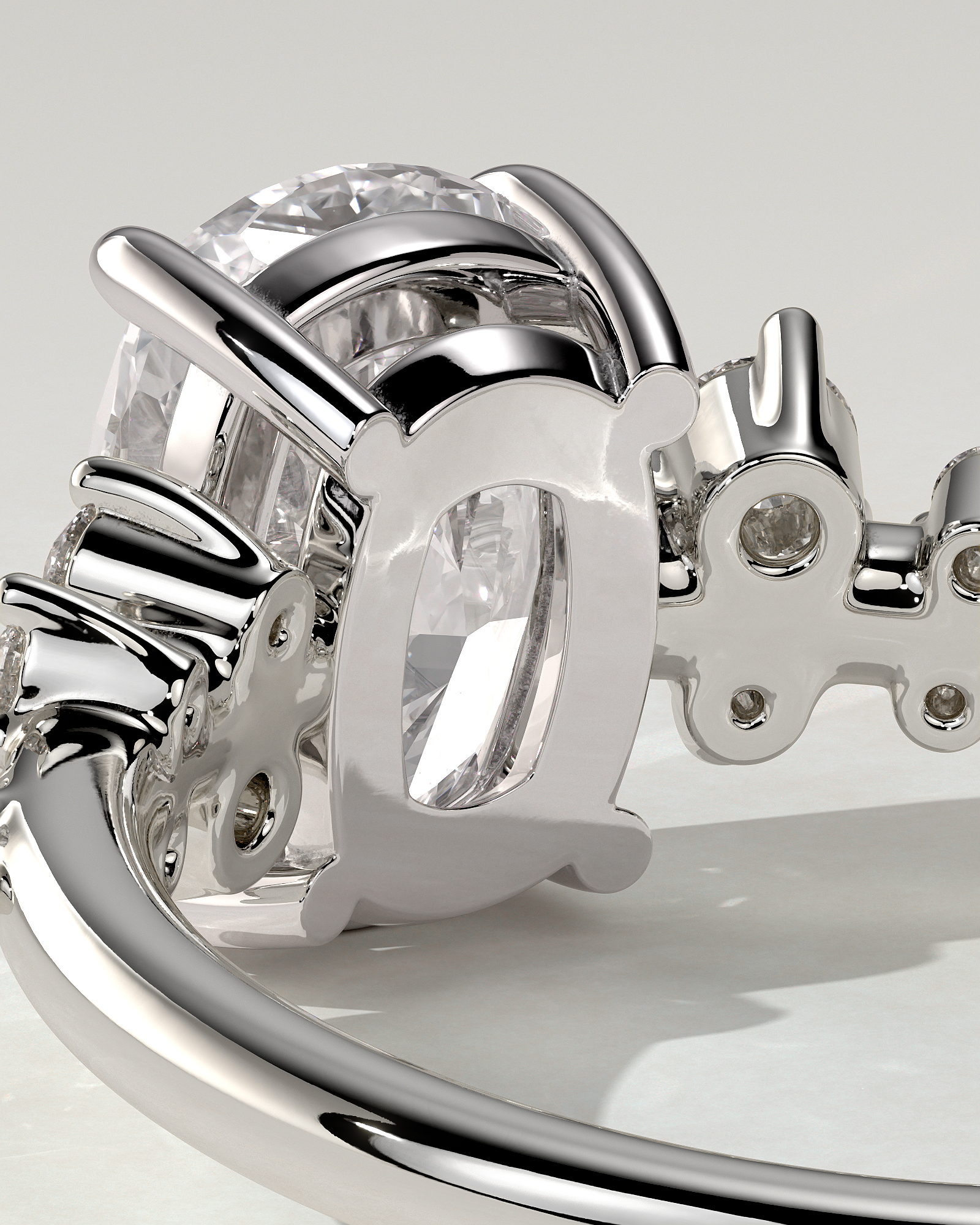 Winnie Solitaire Cushion Ring