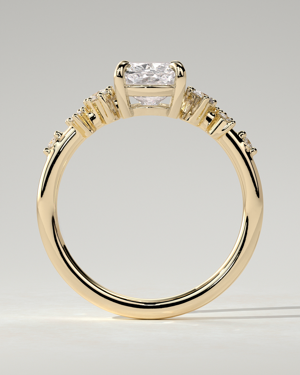 Winnie Solitaire Cushion Ring