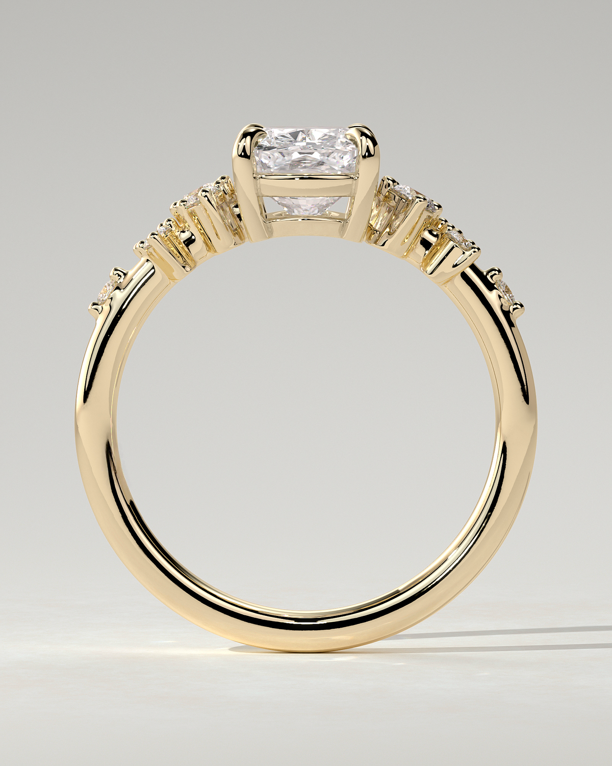 Winnie Solitaire Cushion Ring