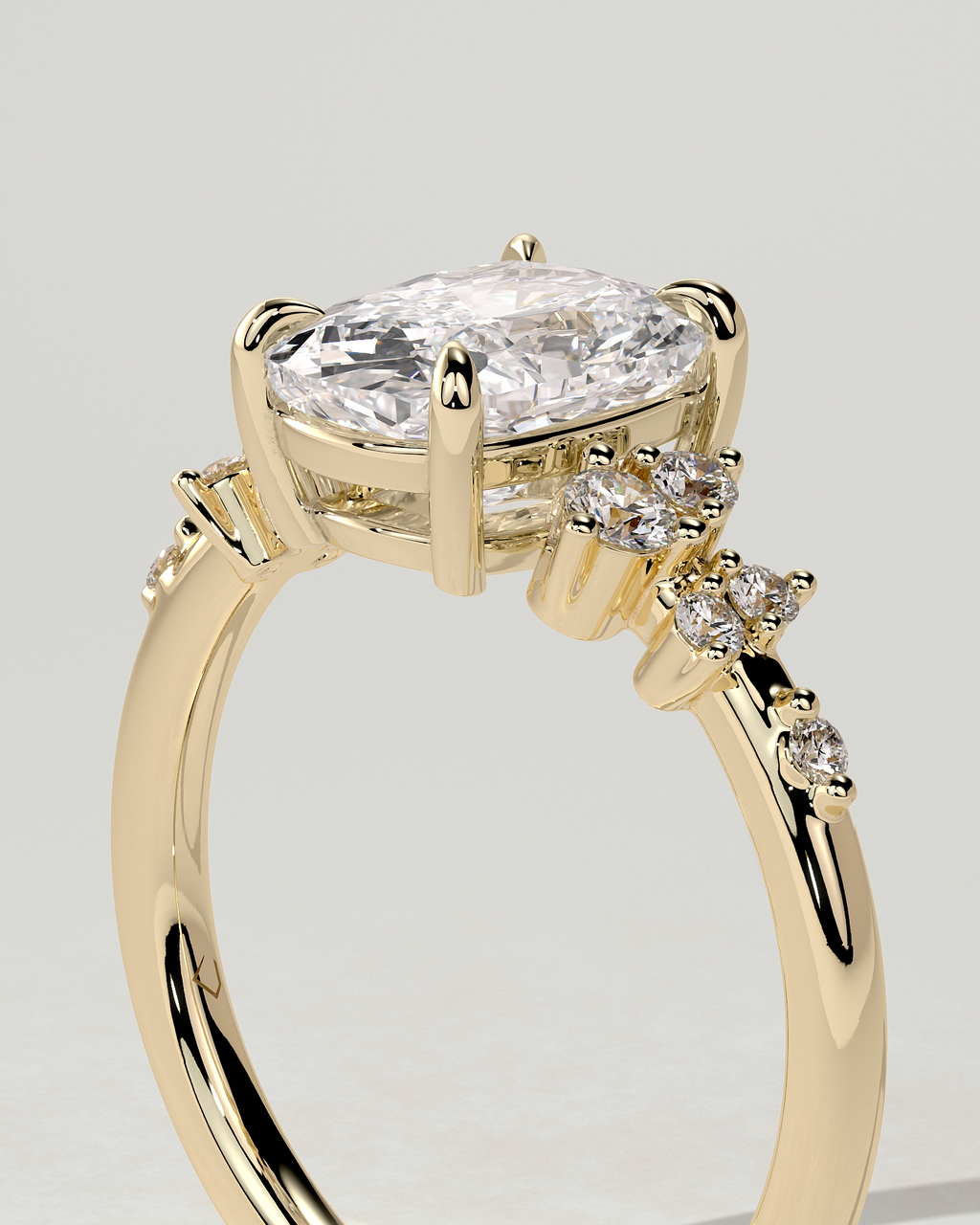 Winnie Solitaire Cushion Ring