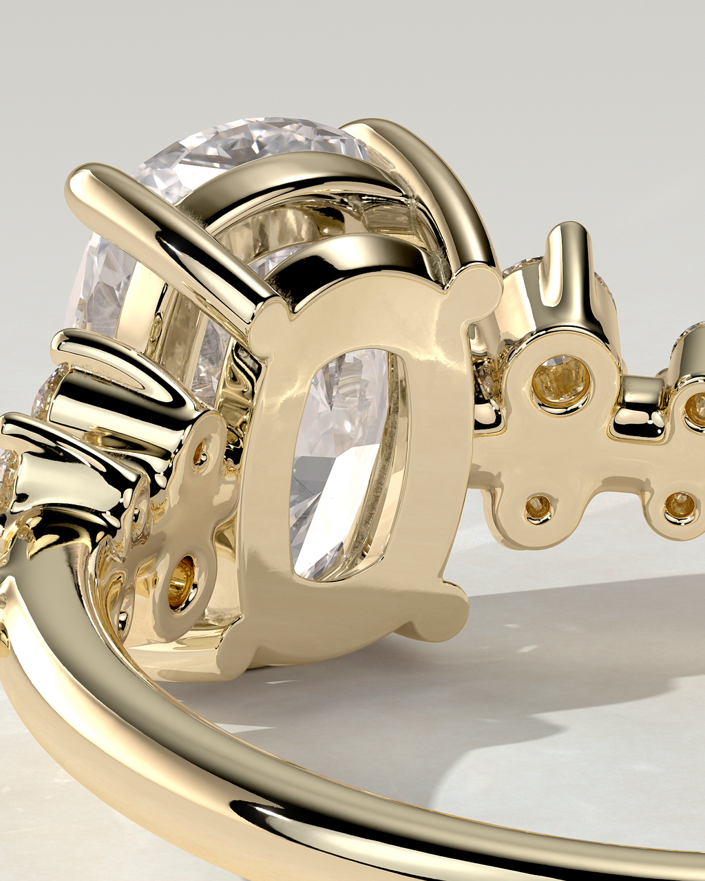 Winnie Solitaire Cushion Ring