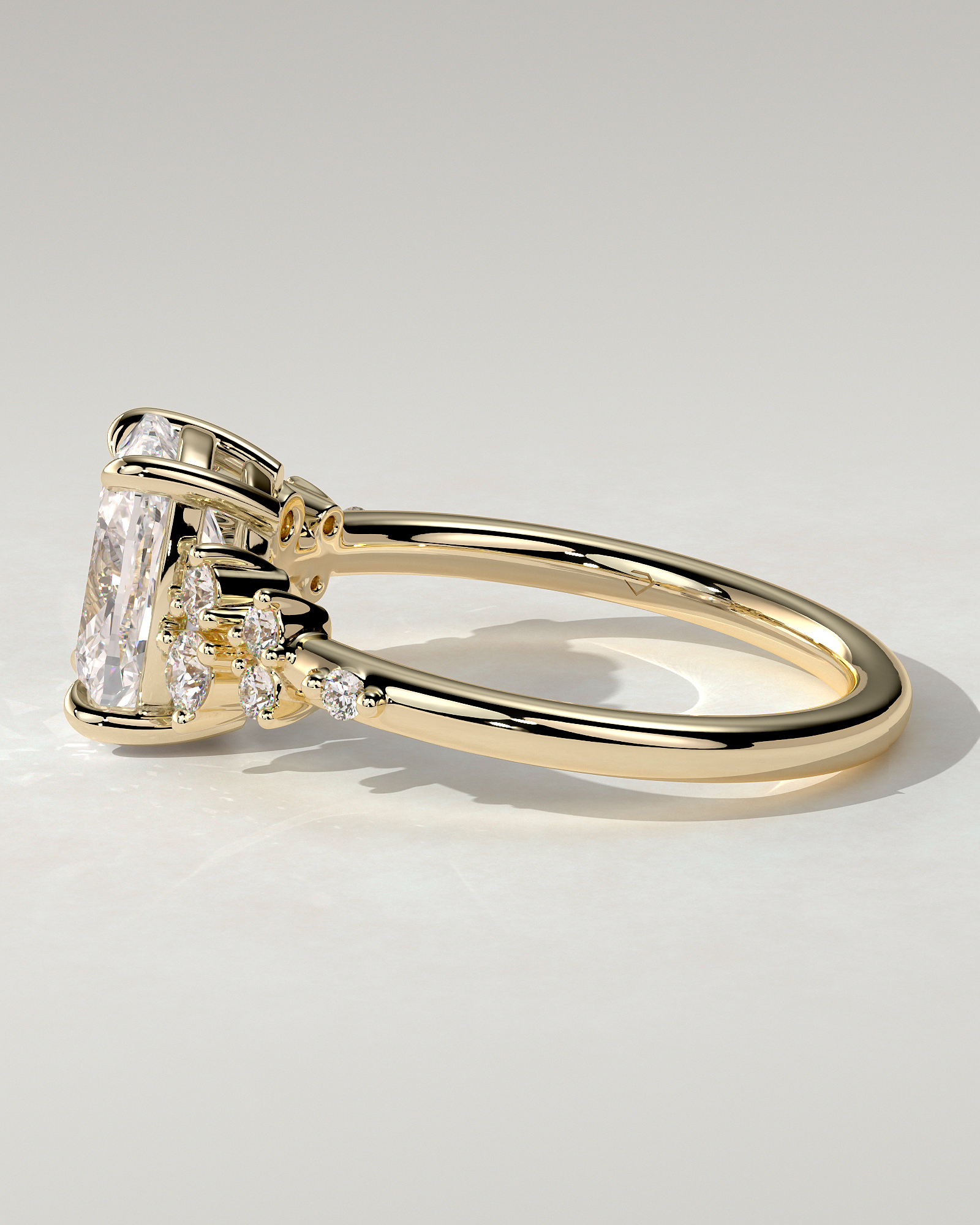 Winnie Solitaire Cushion Ring