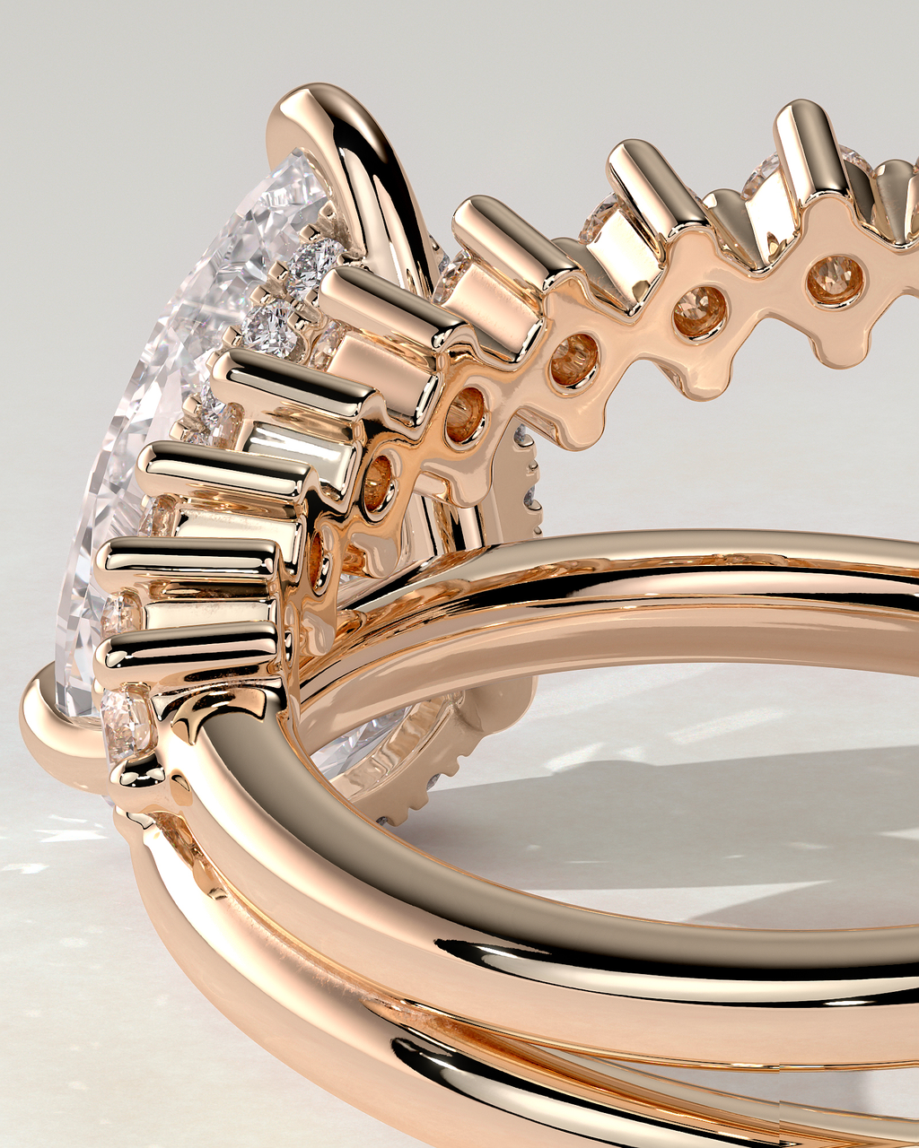 Xanthe Solitaire Pear Ring